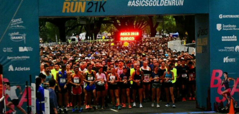 asics golden run resultados 2018